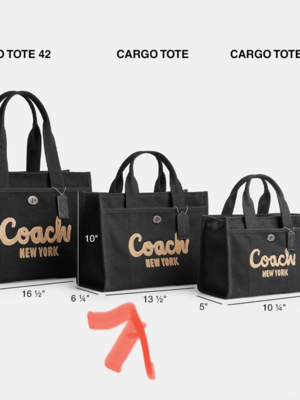Coach Cargo Tote Bag New York Embroidered Logo - Picture 13 of 13